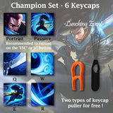 League Of Legends Custom Keycaps (Champion Poppy) - Laser Engraved With Each C