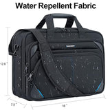 Laptop Bag 17.3 Inch Premium Laptop Briefcase, Expandable Laptop Shoulder Messenger Bag Durable Computer Case