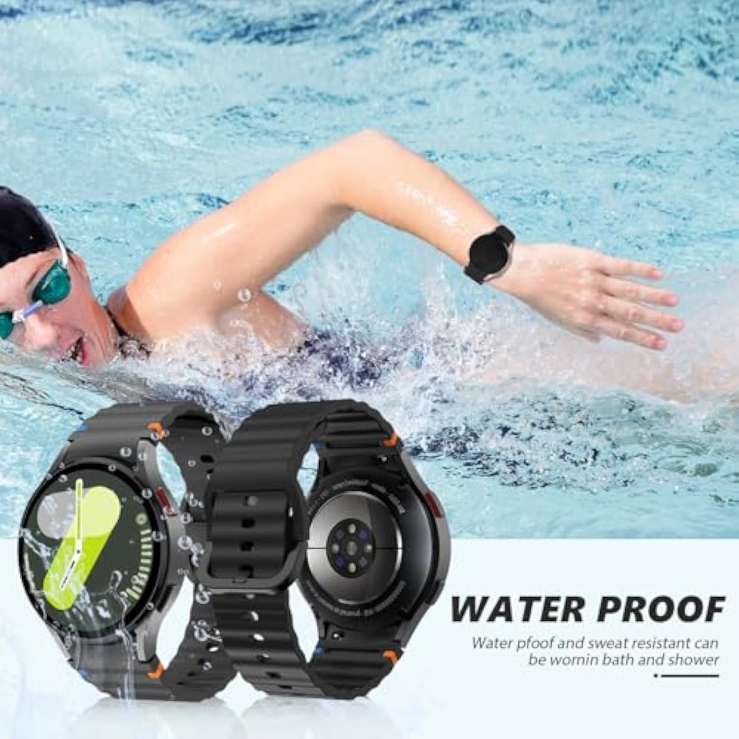 Soft Silicone Sport Strap for Samsung Galaxy Watch 40-47mm No Gap