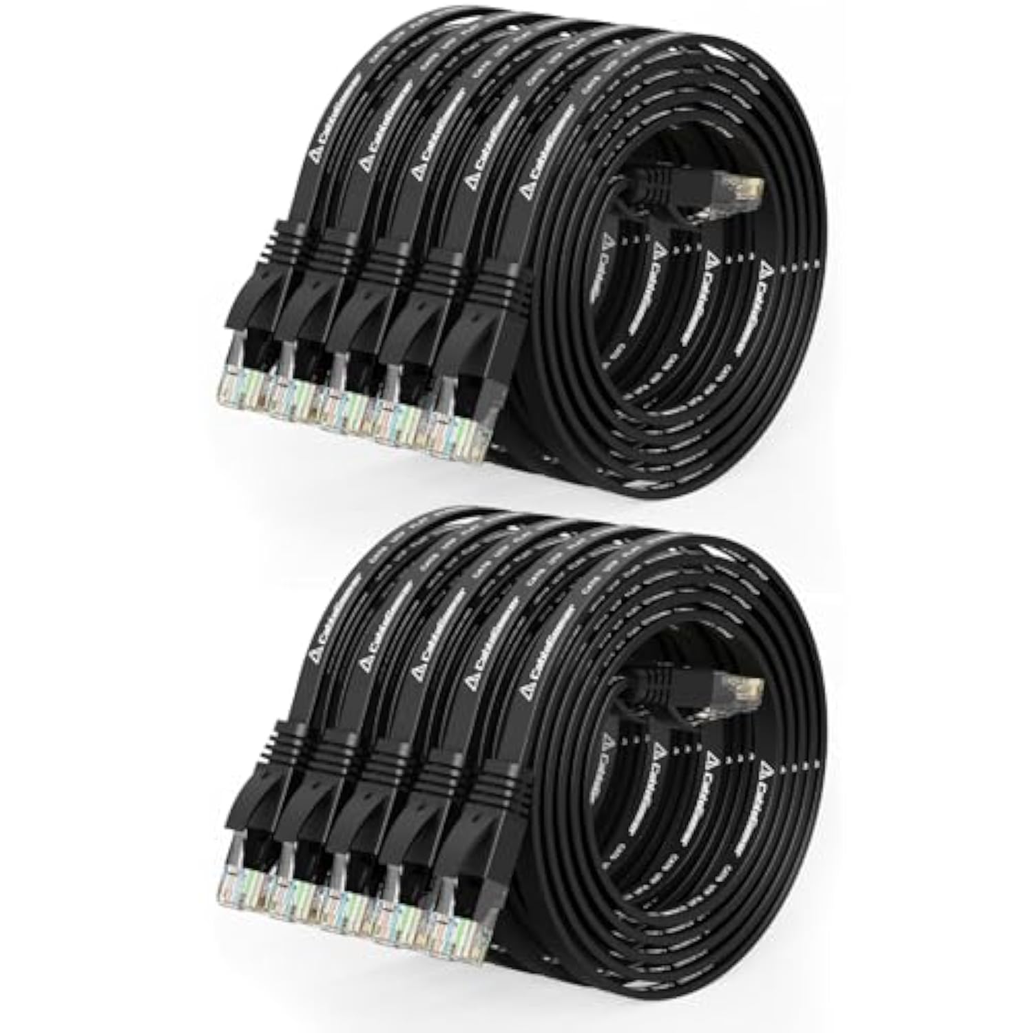 Cat 6 Ethernet Cable 3Ft (10 Pack) (At A Cat5E Price But Higher Bandwidth) Fla