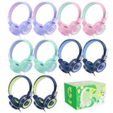 Kids Headphones for School K-12, Tangle Free, 3.5mm Jack, HD Stereo, Swivel Folable Kids On Ear Headphones with Cord for