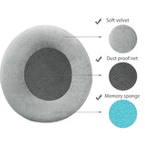 K701 Replacement Ear Pads Compatible With Akg K701/K702/Q701/Q702/K601/K612/K712 Earphones, Earpads Cushions With Soft Velvet And Memory Foam (Gray/Velvet)