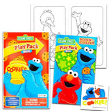 Cookie Monster Mini Party Favors Set For Kids Toddlers - Bundle With 24 Sesame Street Play Packs With Coloring Pages, Stickers (Cookie Monster Birthday Party Supplies)