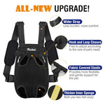 Pet Carrier Backpack, Adjustable Pet Front Cat Dog Carrier Backpack Travel Bag, Legs Out, Easy-Fit For Traveling Hiking Camping For Small Medium Dogs Cats Puppies, Medium, Black