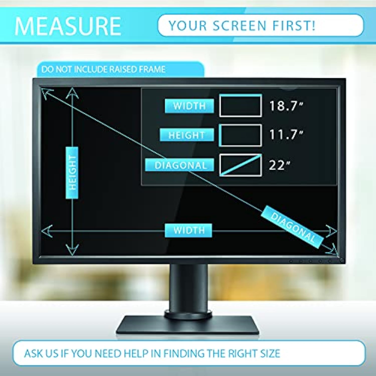 Anti-Glare and Anti Finger Print Screen Protector for Widescreen Desktop Monitor
