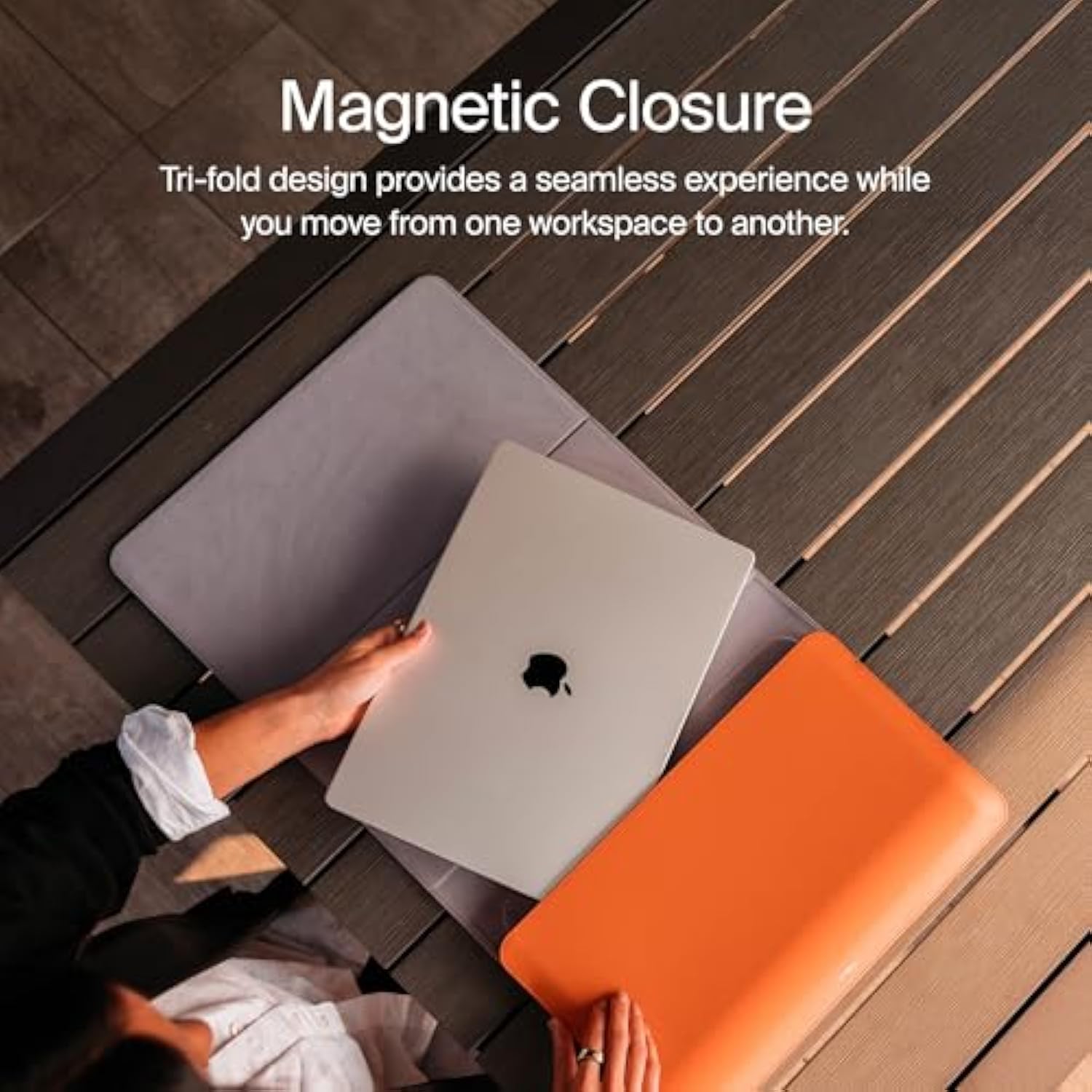 Hybrid Laptop Sleeve | Portable Desk Mat And Laptop Sleeve (Terracotta, 14")