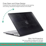 Compatible With Macbook Air 15 Inch Case 2025 2024 2023 M4 M3 M2 A3241 A3114 A2941, Crocodile Skin Alligator Pu Leather Hard Shell Cover For Mac Book Air 15 M4 Case And Keyboard Cover, Black