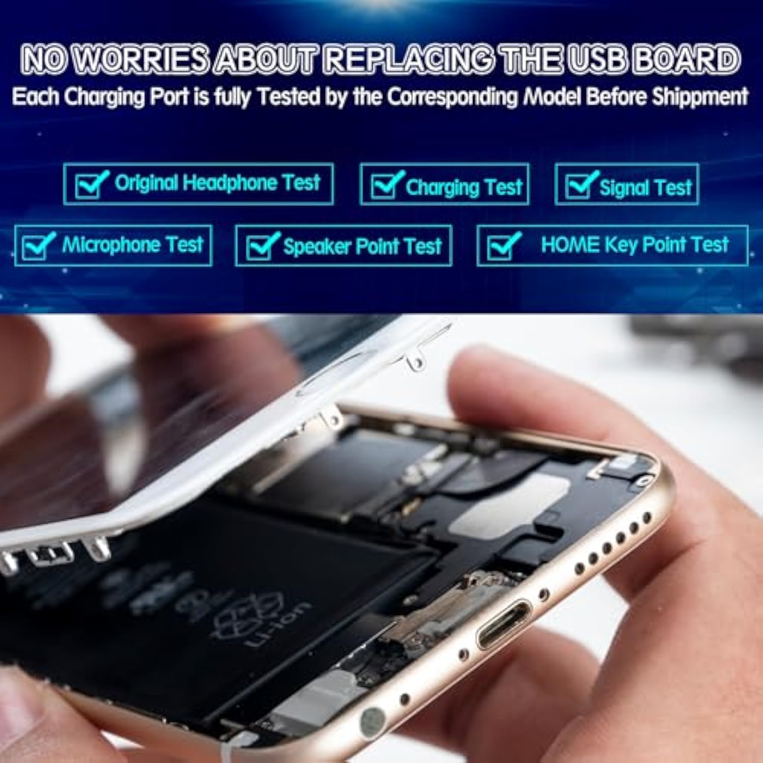 Dock Connector For Samsung Galaxy S22 Ultra Charging Port Flex Cable Replacement For Samsung S22 Ultra 5G Sm-S908U Sm-S908U1 Usb Charger Dock Board Connector With Tools (Black)