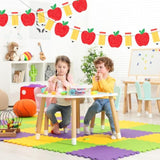 2-Pack Apple Pencil Garland Banner Pre-Strung Glitter Classroom and School Decor