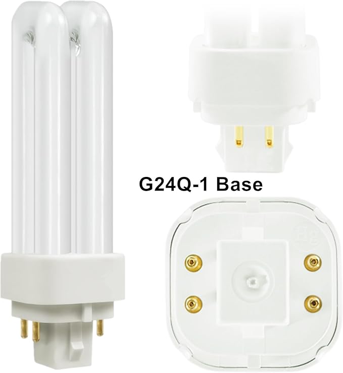 G24Q-1 CFL Light Bulb 13W 4100K Cool White 4 Pin Compact Fluorescent Replacement Lamp