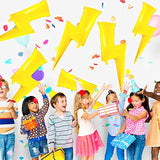 8 Pieces 36 Inch Yellow Lightning Bolt Balloons Large Flash Foil Party Balloons For Birthday, Wedding, Baby Shower Decorations