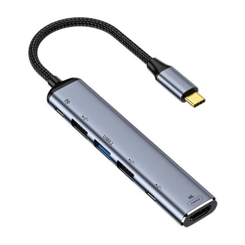 Cy Usb C Hub,Usb Type C To Hdmi 4K 60Hz & 3 Usb A Data Ports Hub Converter Hdt