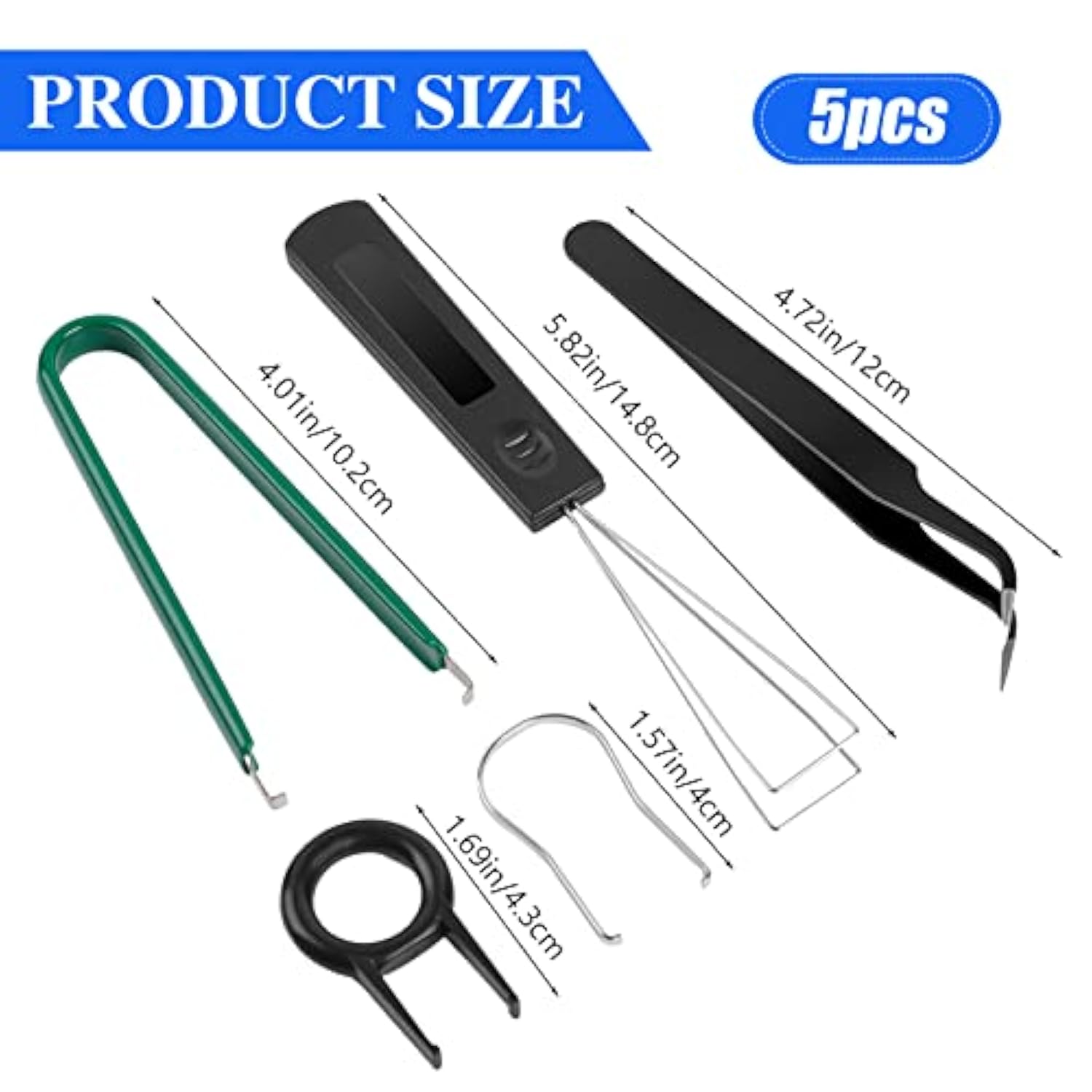 5 Pcs Keyboard Puller Set,Keyboard Cleaning Tools Set Switch Puller Set Stainl