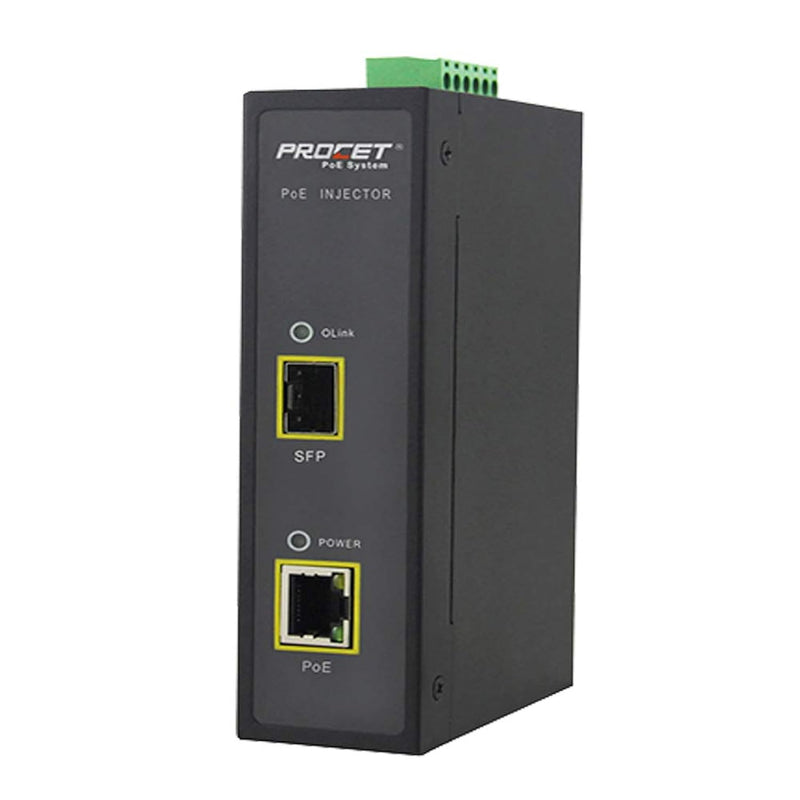 Procet Poe++ Industrial Din Rail Poe Switch 12~55V Dc Input | Poe Media Conver