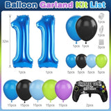 101pcs 11th Birthday Video Game Balloon Arch Kit for Boys Party Decorations