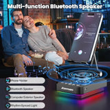 Gifts For Men Cell Phone Stand With Wireless Bluetooth Speaker And Jumping Light, Cool Tech Gifts For Men Women Husband Dad, Unique Birthday Gifts For Him