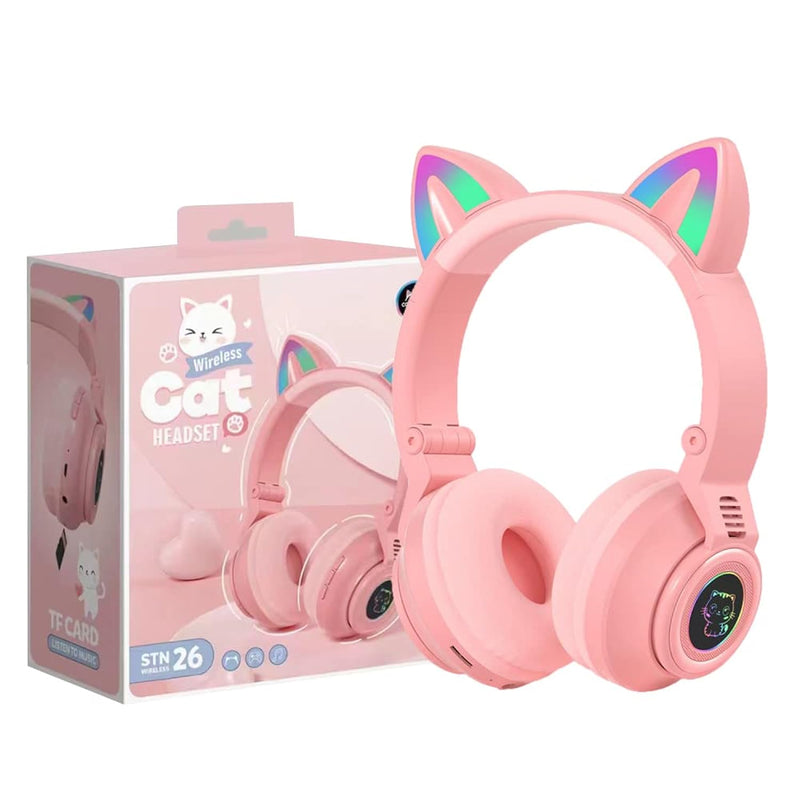 Cat Ear Bluetooth Headphones,Toddlers Kids Wireless Headphones For Boys Girls