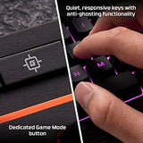Alloy Core RGB Membrane Gaming Keyboard, Comfortable Quiet Silent Keys with RGB LED Lighting Effects, Spill Resistant, Dedicated Media Keys,