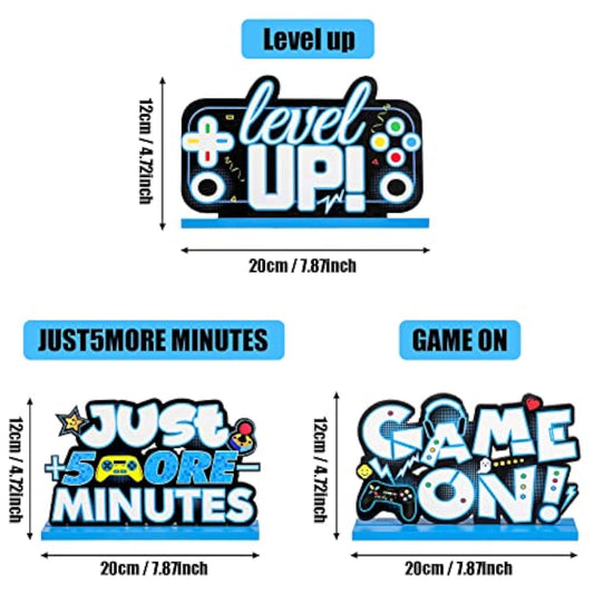 Video Game Party Centerpiece Table Level Up Birthday Decorations Gamer