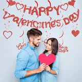 Valentine'S Day Banner Set Valentine'S Day-Themed 6Pcs Hanging Swirls