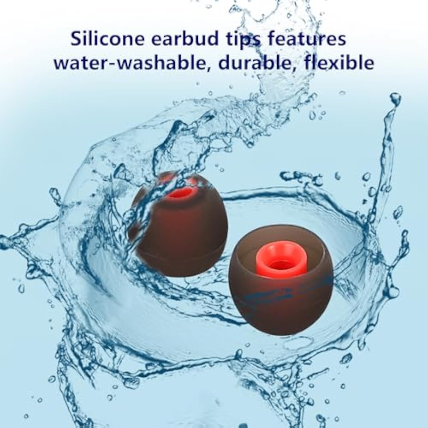 54 Pcs Earbud Replacement Tips Silicone Earbud Tips Earbud Covers Fit For In-Ear Headphones (Inner Hole 3.8Mm -5.1Mm) Earbud Rubber Tips Ear Tips S M L