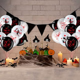 45pcs Halloween Balloons 12 Inch Bloody Handprint Footprint Zombie Latex Party Decor