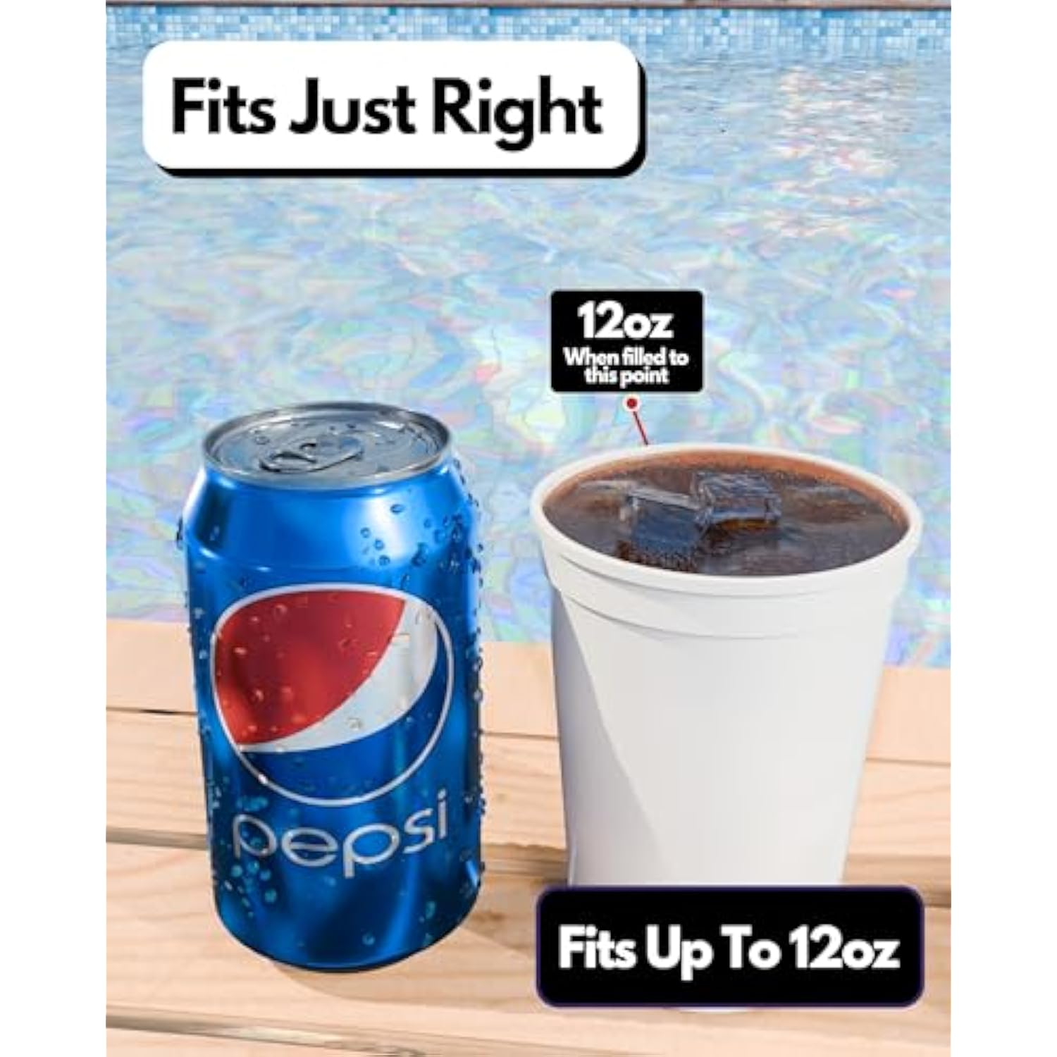 10 Pack 10 To 12 Oz White Reusable Blank Plastic Cups, Stadium Cups Bulk – Bpa Free Dishwasher Safe Party Cups, Colored Cups Perfect For Party, Wedding, Birthday Graduation, Clubs