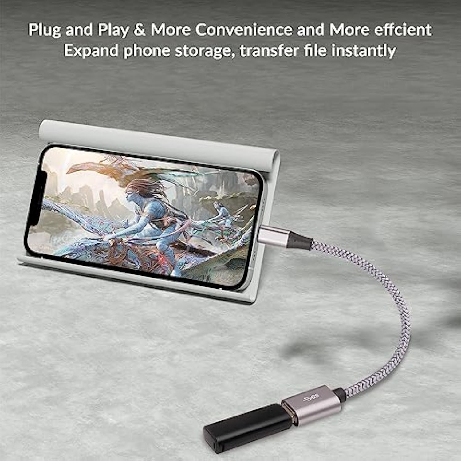 Micro Usb To Usb Adapter 2Pack, Micro Usb 2.0 Otg Cable On The Go Converter, Nylon Braided, Aluminum Shells, Micro Usb Male To Usb Female For S7 Lg, Flash Drive, Mouse, Keyboard, Game Controller