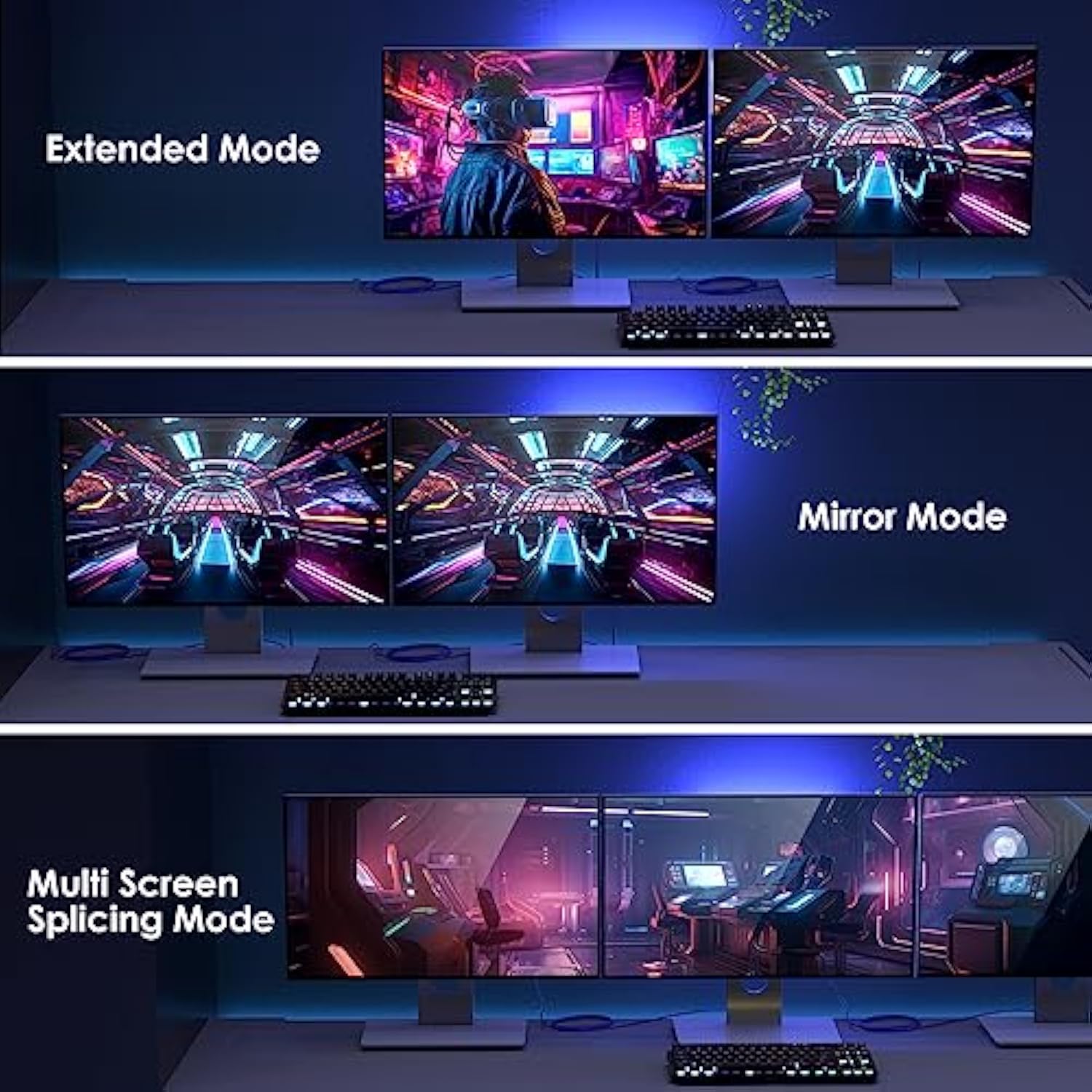 Vesa Certified 10Ft Displayport Cable 2.1, 16K Displayport Cable 2.0 Supports