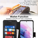 Case For Samsung Galaxy A16 4G/5G Premium Pu Leather Simple Wallet Case [Card Slots] [Kickstand] [Magnetic Closure] Shockproof Flip Cover For Samsung Galaxy A16 4G/5G - Black