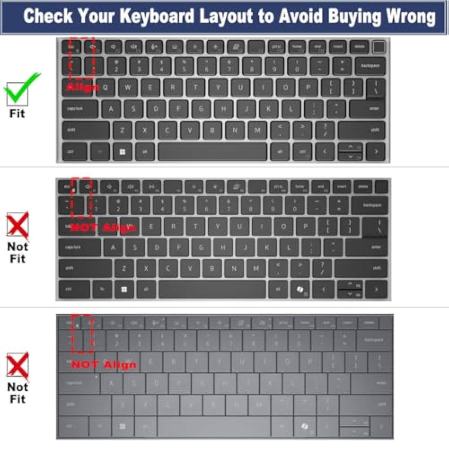 Keyboard Cover Skin For Dell Latitude 14" 7430 7420 7410, Dell Latitude 5430 5