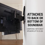 Soundbar Mount For TV Mount Bracket - Height & Depth Adjust, Moves In-Sync With TV, Supports Sound Bars Up To 20 lbs - SASB1-B1
