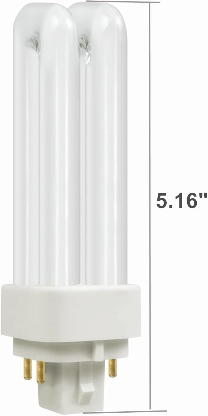 G24Q-1 CFL Light Bulb 13W 4100K Cool White 4 Pin Compact Fluorescent Replacement Lamp