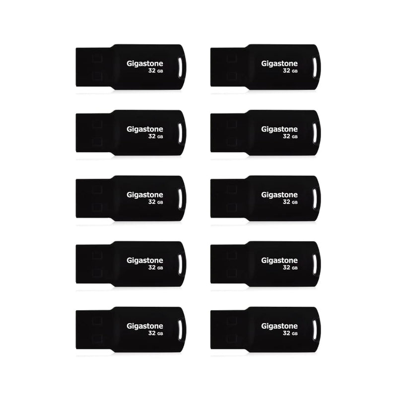 32Gb 10-Pack Usb 2.0 Flash Drive, Capless Design Pen Drive