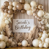 87Pcs Sand White Balloons Different Sizes 18 12 10 5 Inch For Garland Arch White Sand Party Latex Balloons For Birthday Party Graduation Wedding Anniversary Baby Shower Party Decoration