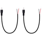 2-Pack Rca Male Plug To Speaker Wire Bare Wire Pigtail Connector Adapter Repair Audio Video Rca Jack Cable For Av Receiver Speaker Tv Subwoofer Amplifier