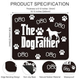 The Dogfather Funny Mouse Pad For Desk, Dog Lover Gifts, Cute Mousepad Gifts For Dog Dad Friend, Office Gifts For Colleagues Pet Lover, Father'S Day Birthday Gifts For Dogfather