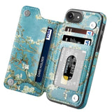 Compatible With Iphone 16E Wallet Case With Card Holder, Card Slots Cover Flip Kickstand Protective For Iphone 16E (Almond Blossom, For Iphone 16E)