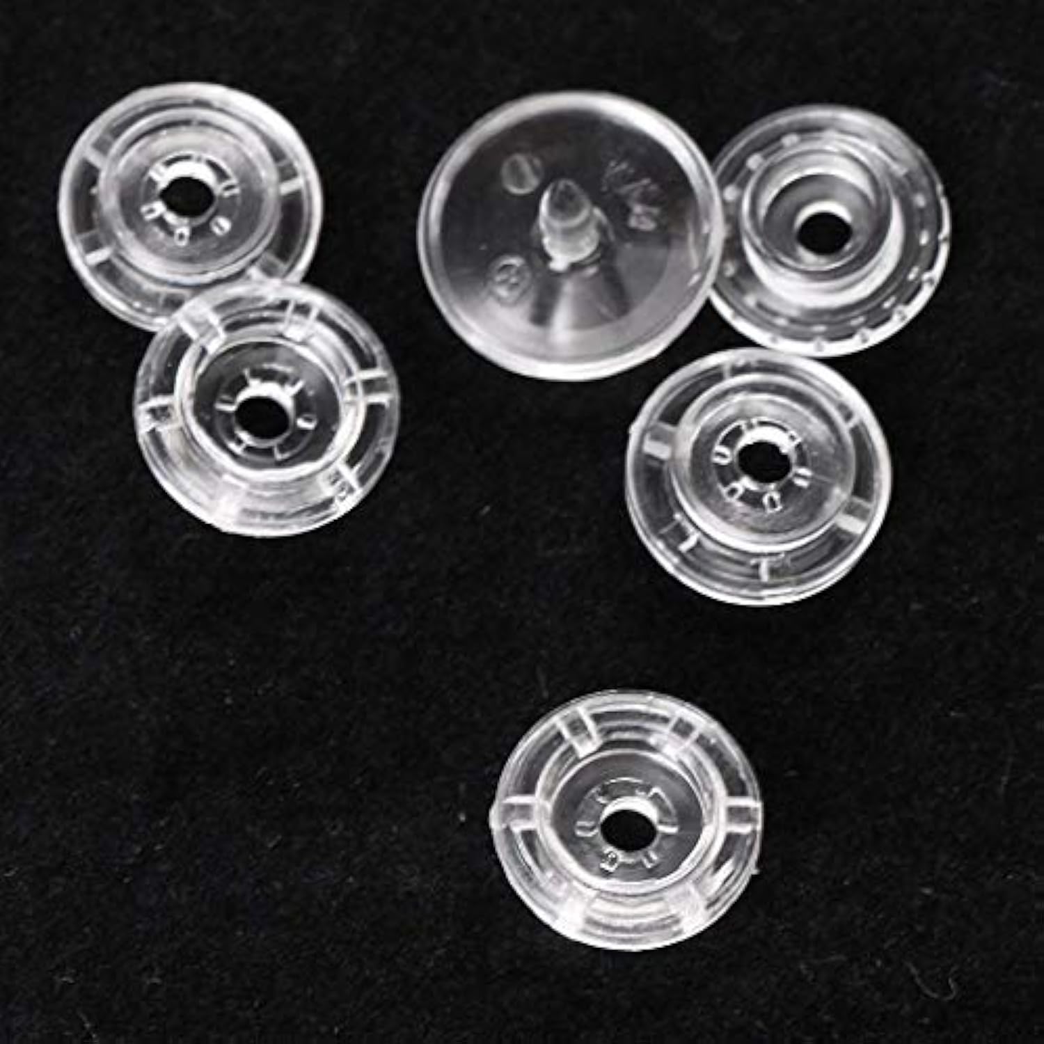 200 Sets Clear Snaps For Kam Snaps, Size 20 T5 Resin Plastic Snaps But
