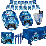 Video Game Party Supplies Kit for 25 Includes Plates, Napkins, Cups, Banner & More