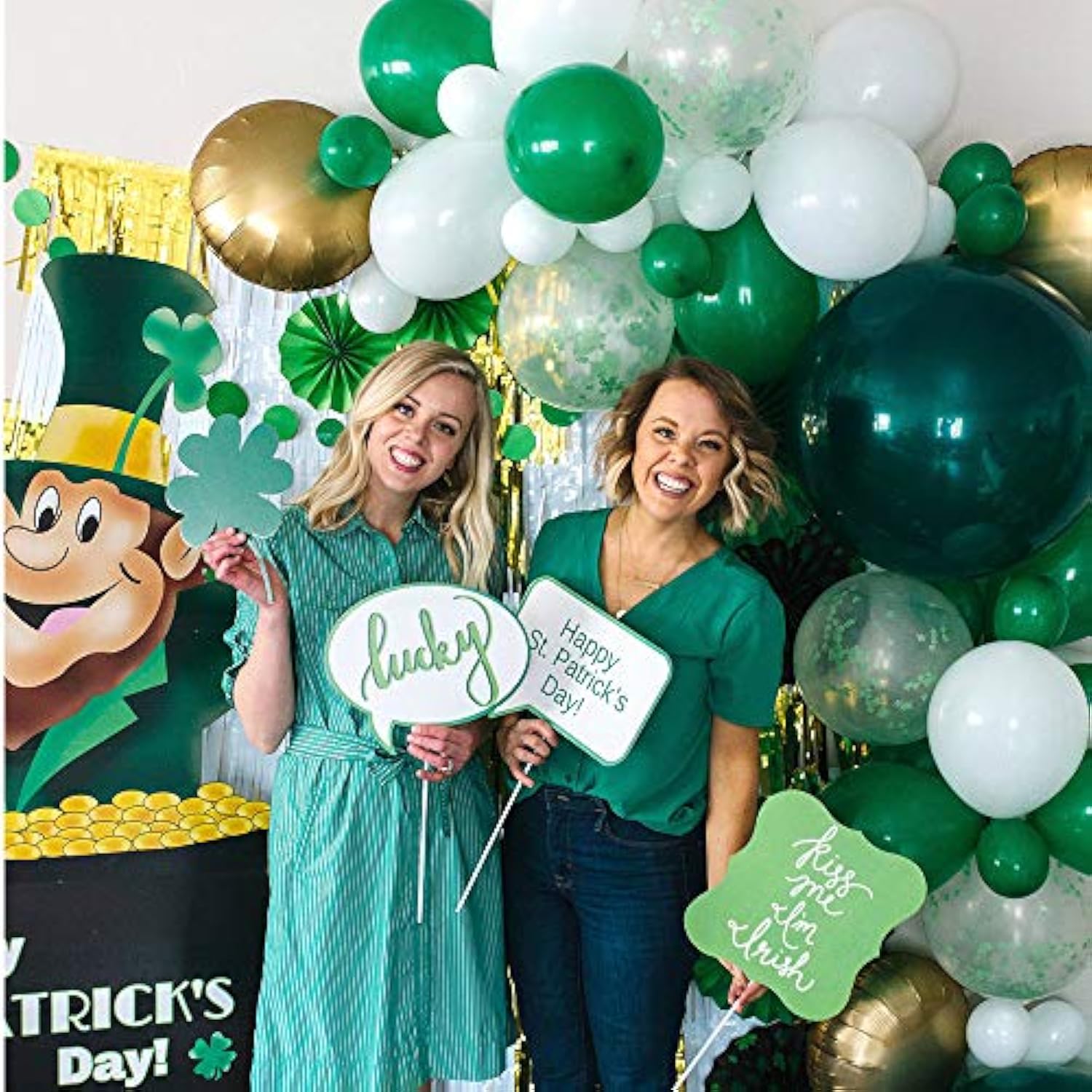 80 Pcs St. Patrick'S Day Party Decoration Balloons Confetti Balloons S