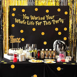 You Worked Your Whole Life For This Party Gold Glitter Banner Retirement Decorations