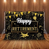 Retirement Backdrop, Farewell Photography Backgrounds, 7x5ft