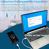 [2 Pack] Usb-C Female To Microusb Male Charging Adapter,Usb C To Micro Rubber Holder Silicone Case Compatible With Power Bank, Micro Usb Device, Samsung S6 Edge, Note5, Nexus10, Emarker Pd Cord