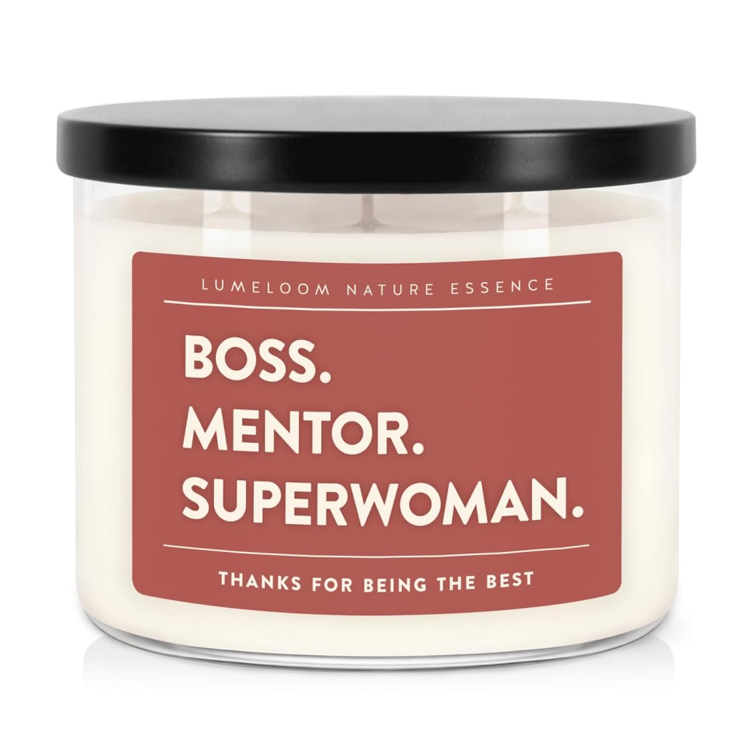 Boss Gifts For Women, Female, 14.5Oz, Large 3-Wick Aromatherapy Lavender Scented Soy Wax Candle, Best Bosses Gifts For Boss Lady, Mentor, Manager, Birthday, Appreciation, Promotion, Farewell