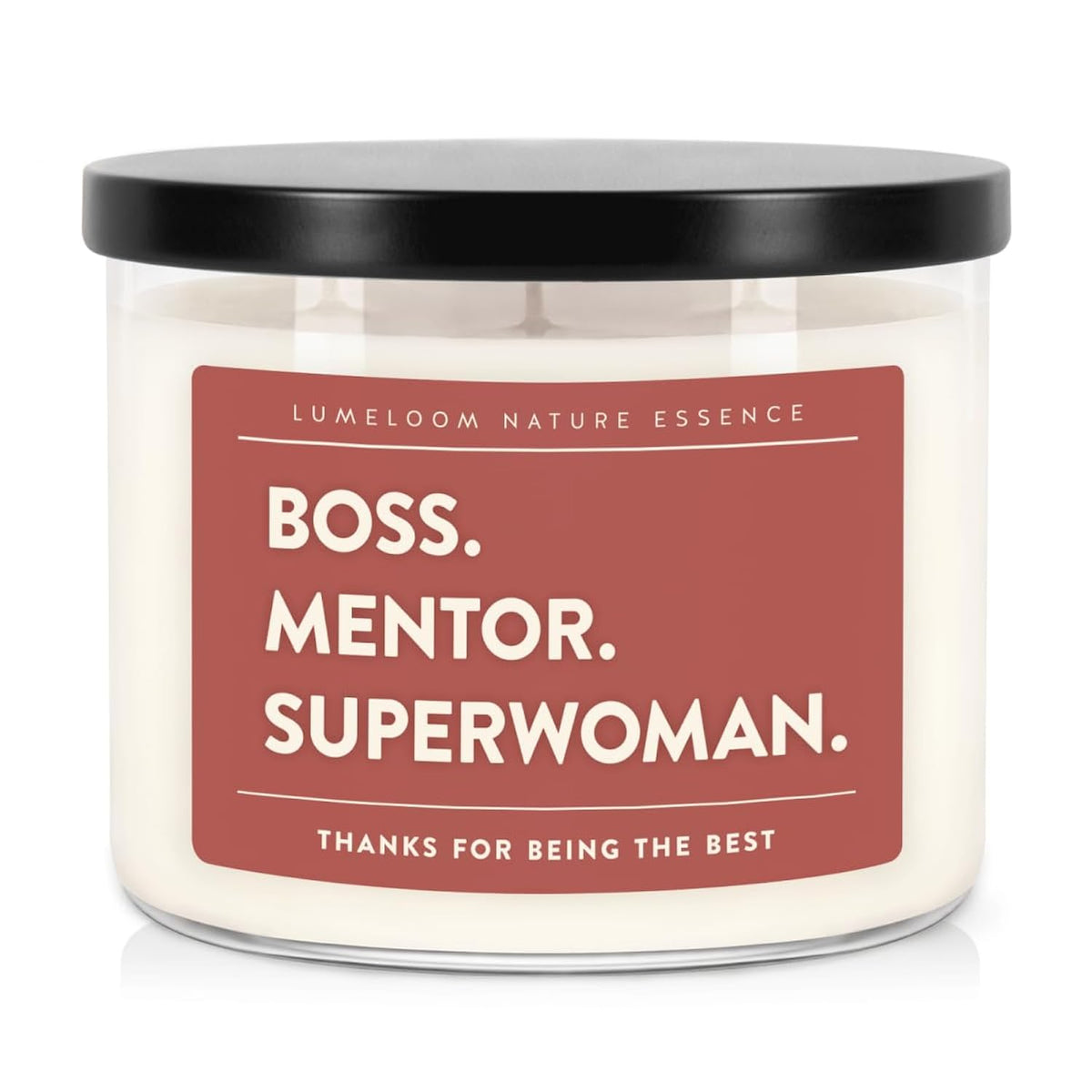 Boss Gifts For Women, Female, 14.5Oz, Large 3-Wick Aromatherapy Lavender Scented Soy Wax Candle, Best Bosses Gifts For Boss Lady, Mentor, Manager, Birthday, Appreciation, Promotion, Farewell