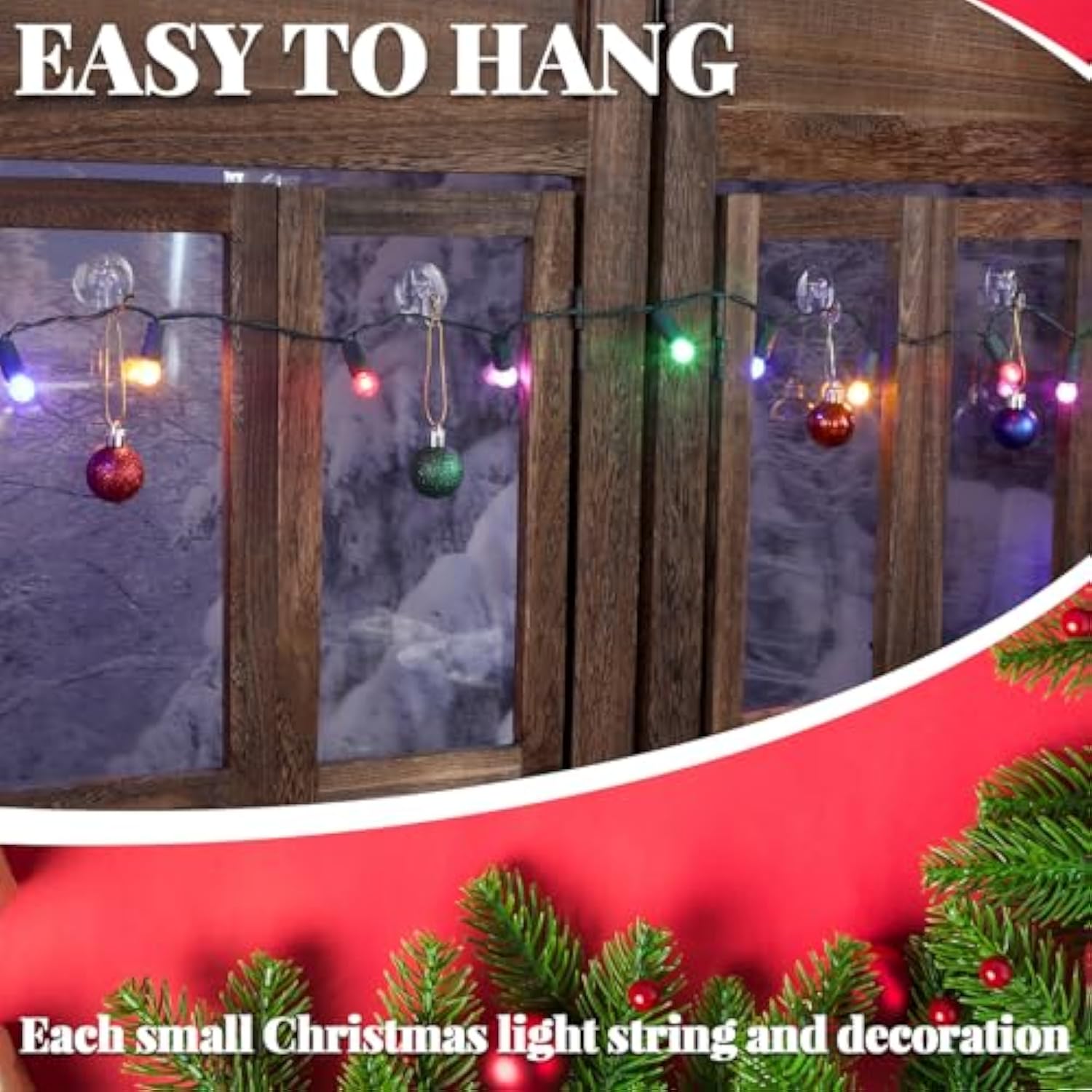 100 Pcs Suction Cup Hooks 1.18 Inch Window Small Suction Cups With Hooks Waterproof Removable Clear Mini Suckers Hanger For Glass Bathroom Wall Door Christmas Wreath Lights Stockings