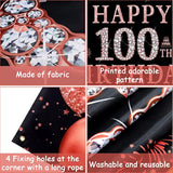 100Th Birthday Decorations For Women - Rose Gold 100Th Birthday Backdr