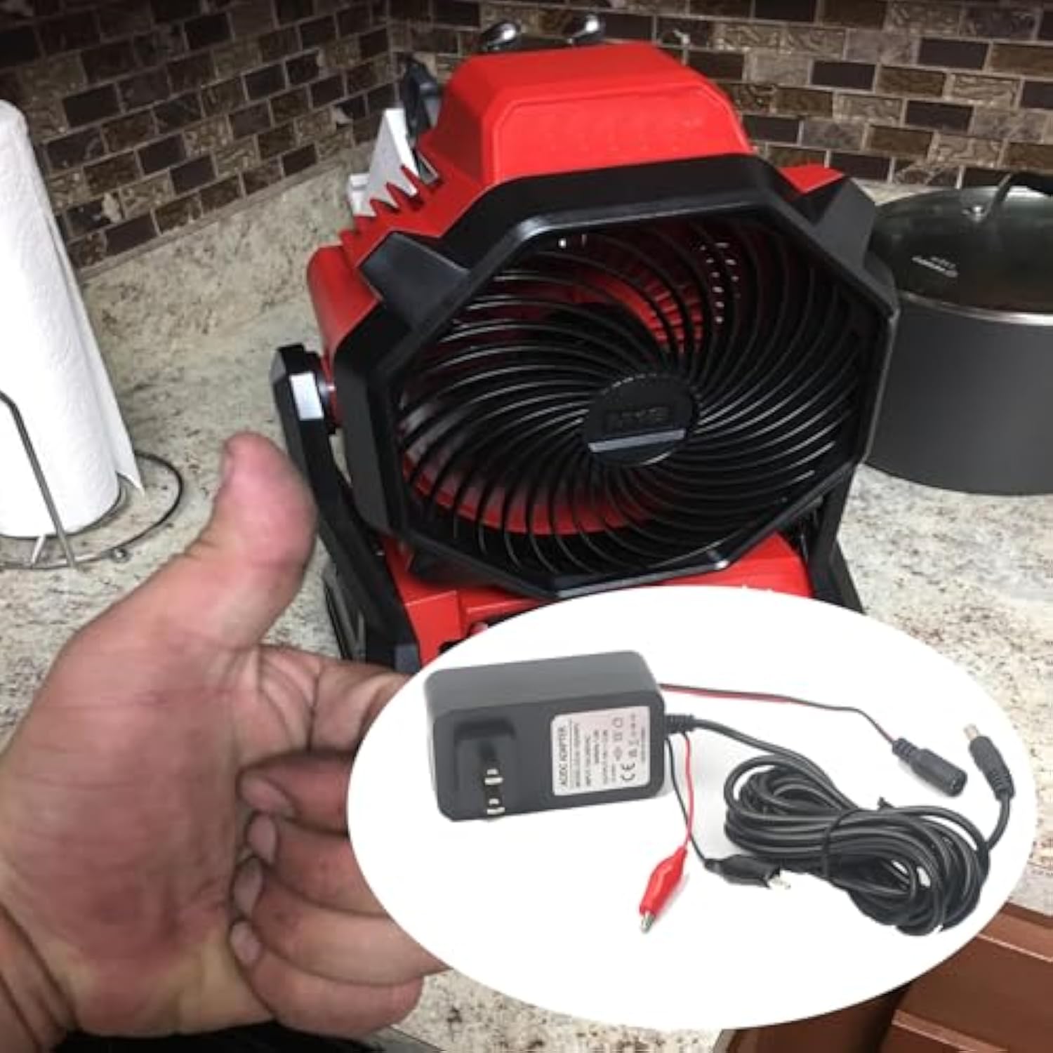 23-81-0701 Class 2 Power Adapter 18V For M18 0886-20 Jobsite Cordless Fan Power Supply 10Ft