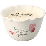 5" x 3" Love You Sister 100% 9 oz Soy Wax Single Wick Candle - Tranquility Scented